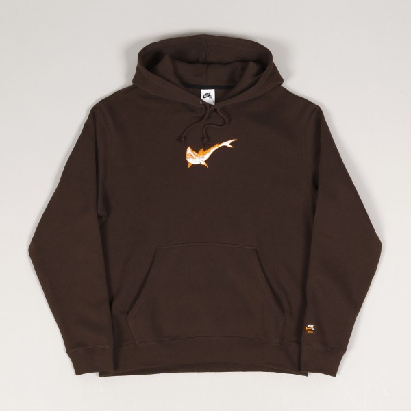 Nike SB Oski Shark OL Hoodie Baroque Brown Skateboarding, Nike