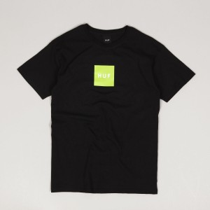 HUF Box Logo Tee Black Green