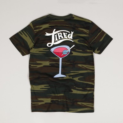 Tired Dirty Martini Tee Camo