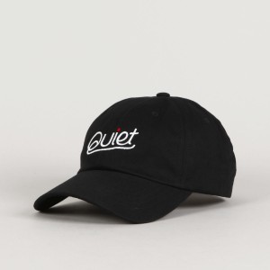 Quiet Life Cursive Dad Cap Black