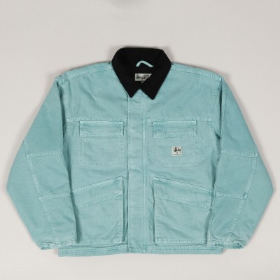 Stussy Washed Shop Jacket Teal