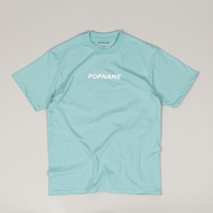 Popname Basic Logo Tee Mint White