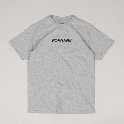 Popname Basic Logo Tee Grey Black