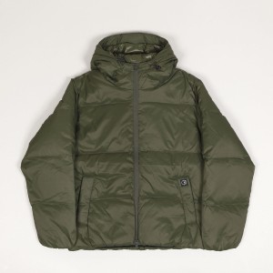 Polar Soft Puffer Jacket Grey Green