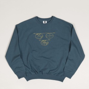 Sid Air Tricircle Crewneck Peacock
