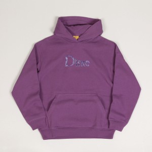 Dime Classic Skull Hoodie Violet