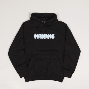 Popname Thorns Logo Hoodie Black Smoke