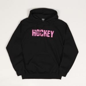 Hockey Shatter Hoodie Black Pink