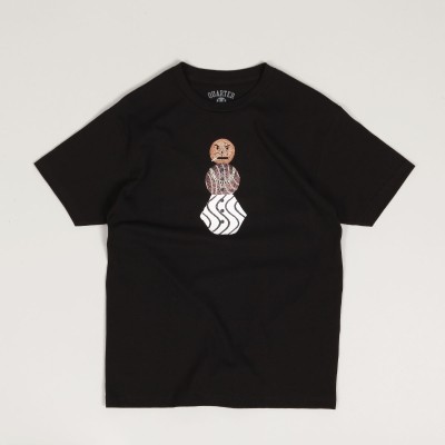 Quartersnacks Front Snackman Tee Black