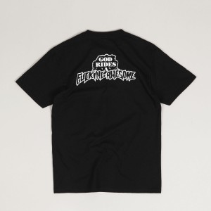 Fucking Awesome God Rides FA Tee Black