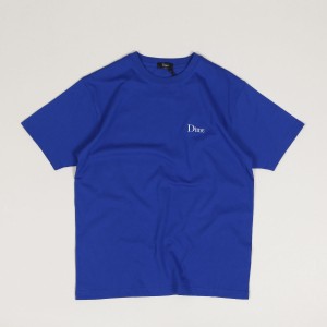 Dime Classic Small Logo Tee Navy Blue
