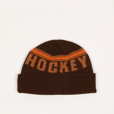 Hockey Friendly Beanie Brown