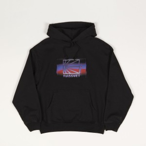 Rassvet Glitch Hoodie Black