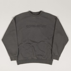 Fucking Awesome Distress Crewneck Black