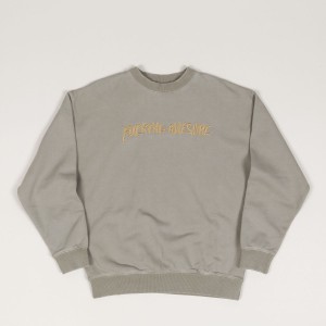 Fucking Awesome Distress Crewneck Brown