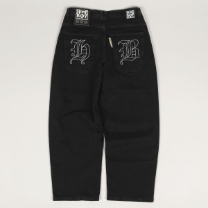 Homeboy Monster Gothic Denim Pants Wash Black