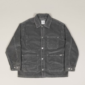 Polar Ezra Dyed Cord Jacket Blueish Grey