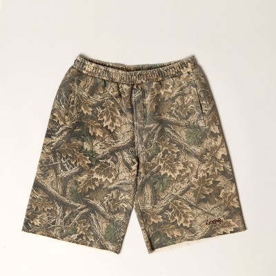 Butter Goods Fleece Shorts Forest Camo
