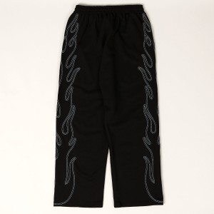 Butter Goods Flame Fleece Pants Black