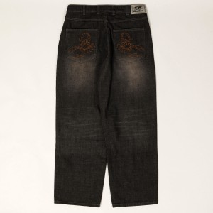 Butter Goods Scorpion Denim Pants Slub Black