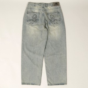 Butter Goods Scorpion Denim Pants Light Blue