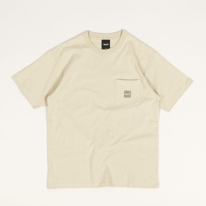 HUF Box Logo Pocket Tee Tan