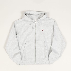 Gramicci One Point Zip Hoodie Heather Grey