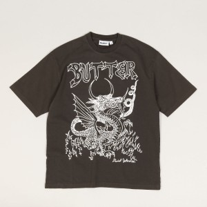 Butter Goods x Johnston Dragon Tee Wash Black