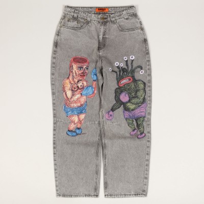 Butter Goods x Johnston Boxing Pans Wash Grey