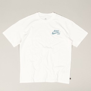 Nike SB Small Icon Tee White Slate