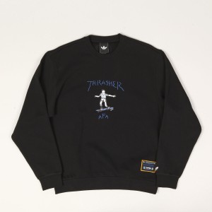 Adidas x Thrasher x AFA Gonz Crewneck Black