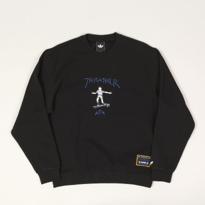 Adidas x Thrasher x AFA Gonz Crewneck Black