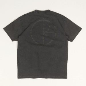 Polar Stroke Contrast Tee Silver Black Black