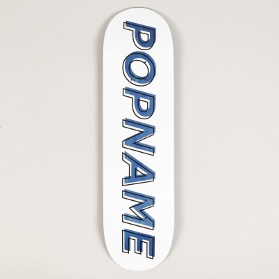 Popname Cut Logo Deck Blue 8.5
