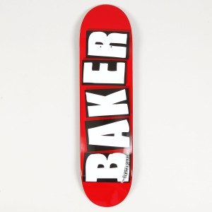 Baker Brand Logo Deck Red 8.125