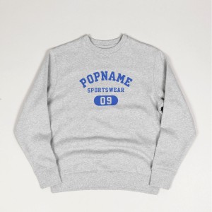 Popname Sportswear Crewneck Grey Blue