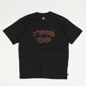 Nike SB Embroidery Logo Tee Black