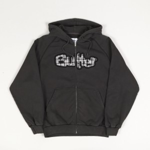 Butter Goods Stretch Zip Hoodie Wash Black