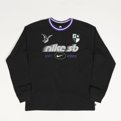 Nike SB FC Rugby LS Tee Black
