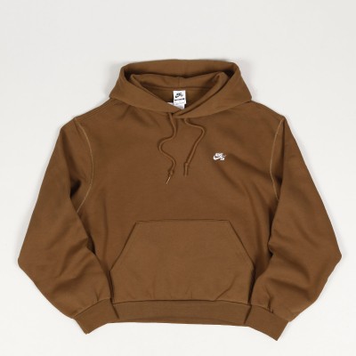 Nike SB Essential Logo Hoodie Moss Brown White