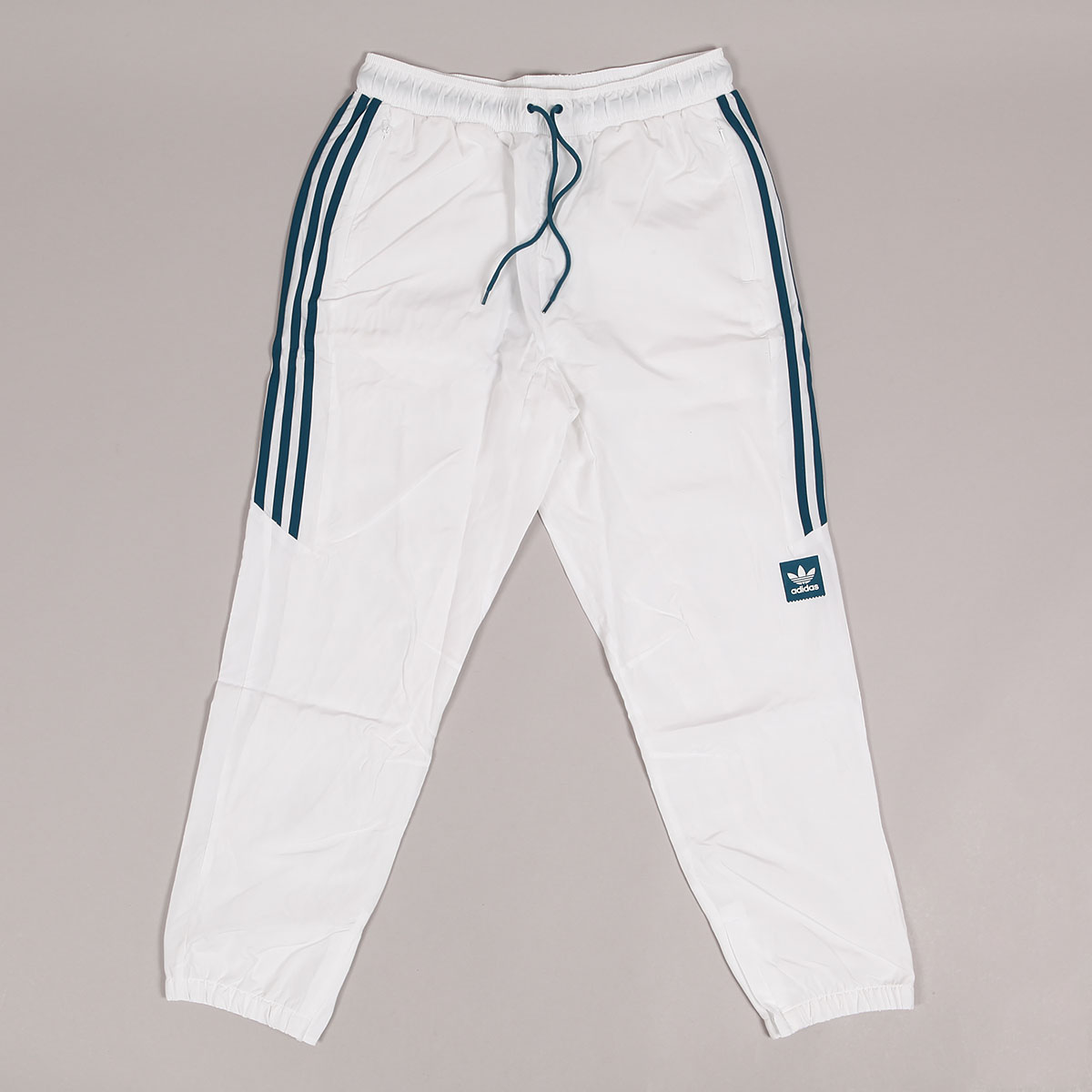 Adidas Classic Pants White Teal Skateboarding, Nike SB, Adidas