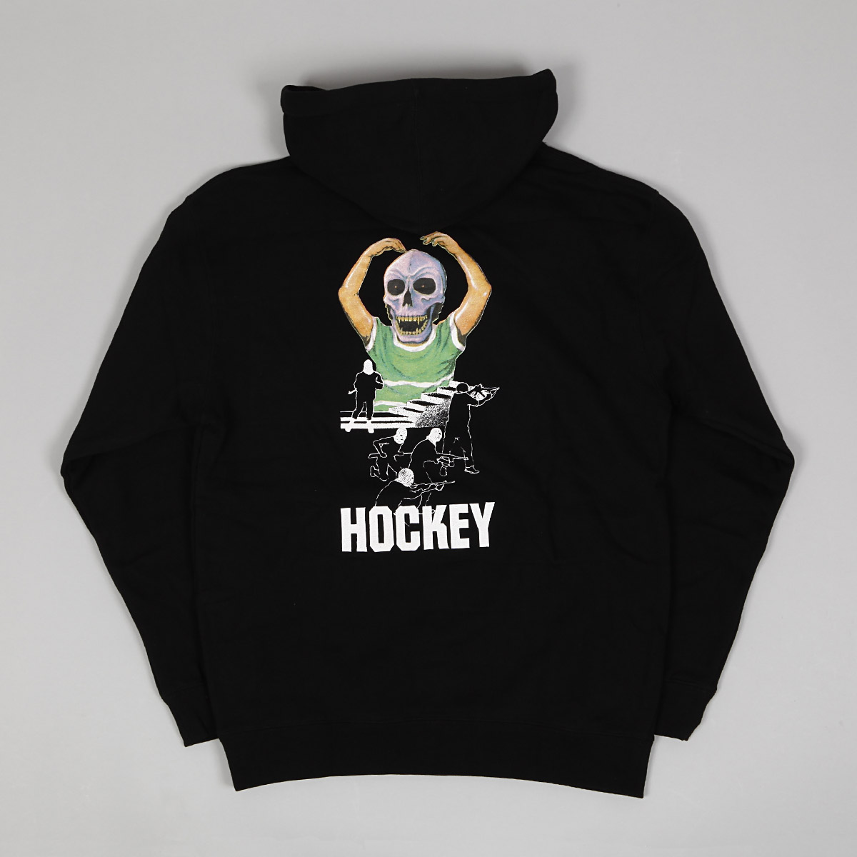 Hockey Skull Kid Hoodie Black Skateboarding, Nike SB, Adidas, Vans