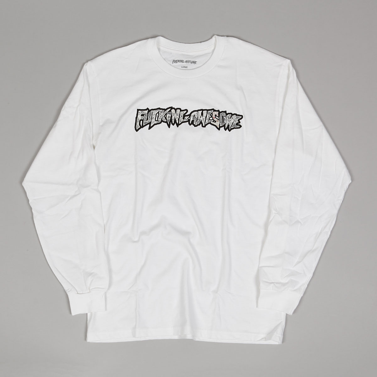 【FA】Fucking Awesome Actual Visual Guidance LS Tee Fucking Awesome Visual Guidance LS Tee White - Skateboarding