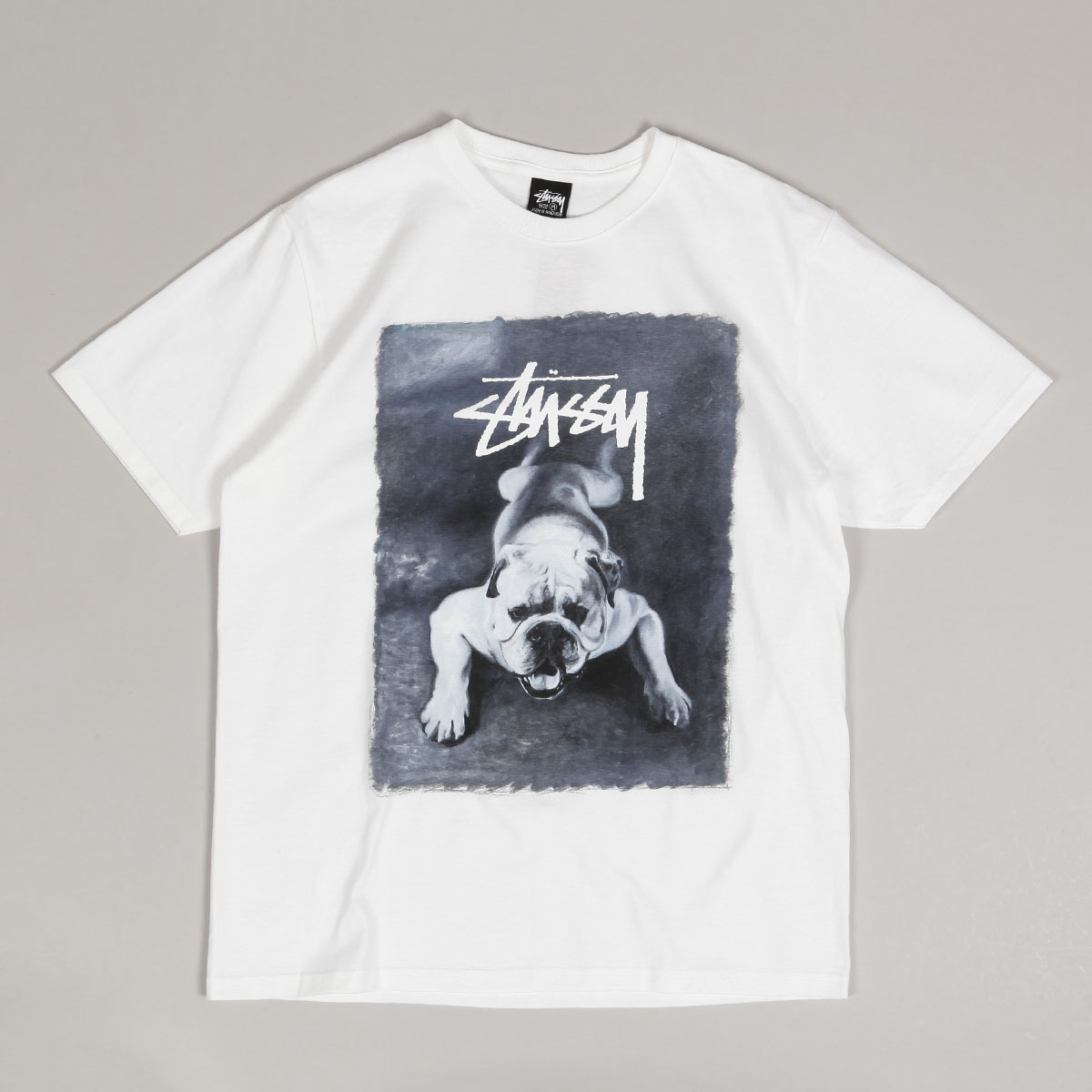 Stussy Bulldog Tee White - Skateboarding, Nike SB, Adidas