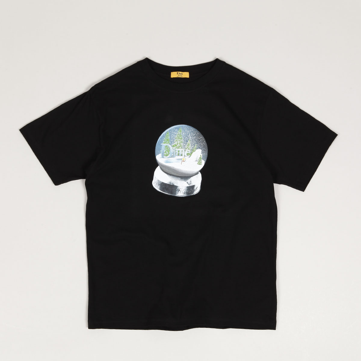 Dime Snow Globe Tee Black - Skateboarding, Nike SB, Adidas