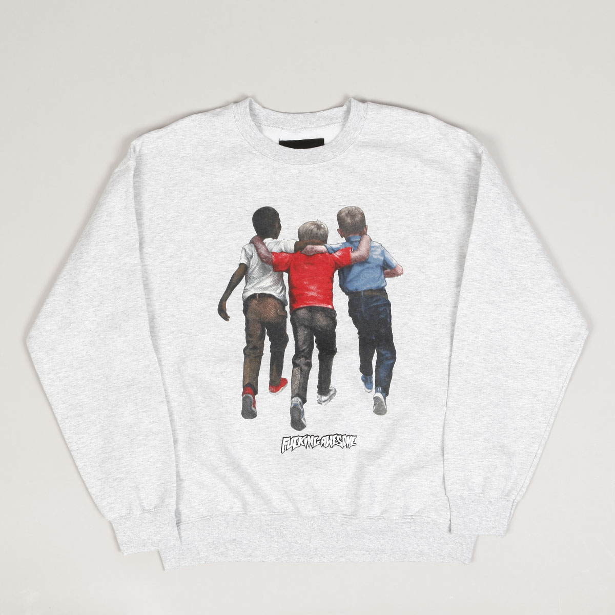 Fucking Awesome Kids Alright Crewneck Grey - Skateboarding