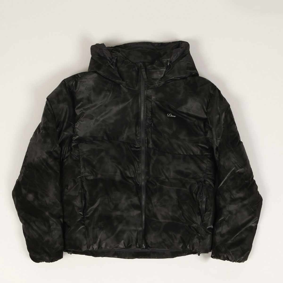 Dime Wavy Puffer Jacket Smoke Black - Skateboarding, Nike SB